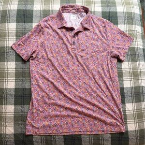 J. Crew Multicolor Floral Polo Shirt